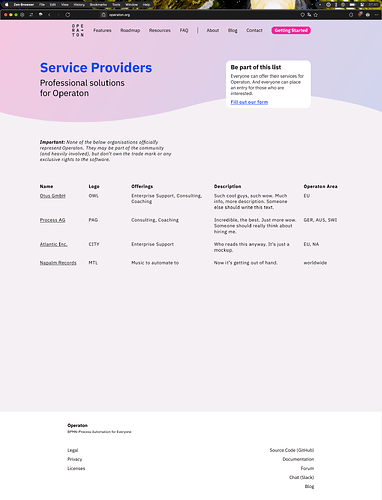 Service Providers v3
